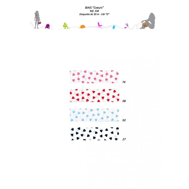 Stephanoise S338 - BIAIS "COEURS"