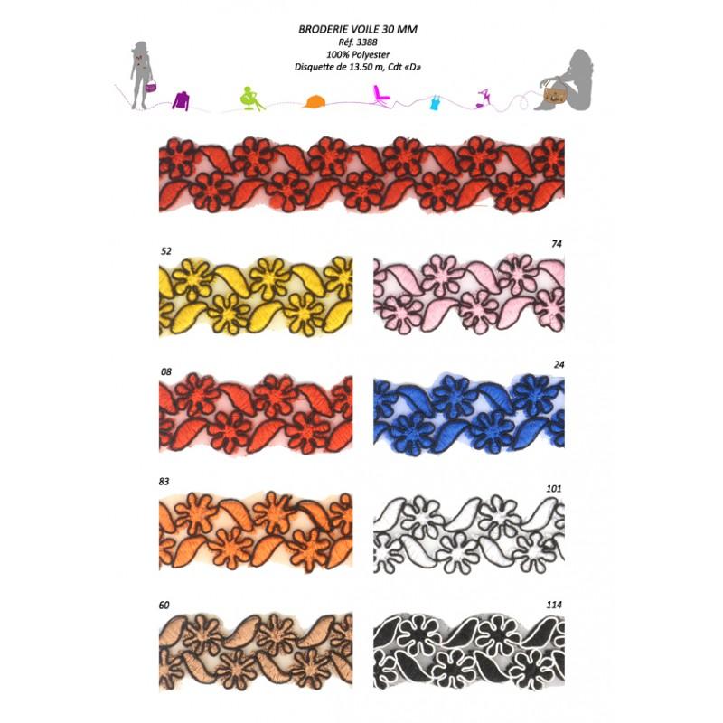 Stephanoise S3388 - BRODERIE/VOILE 30 MM
