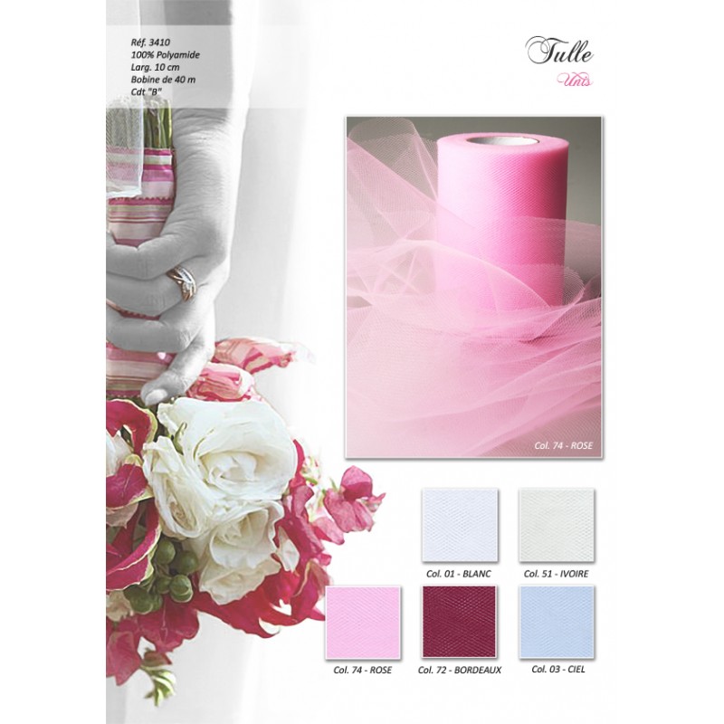 Stephanoise S3410 - TULLE UNI 10CM - 40 M