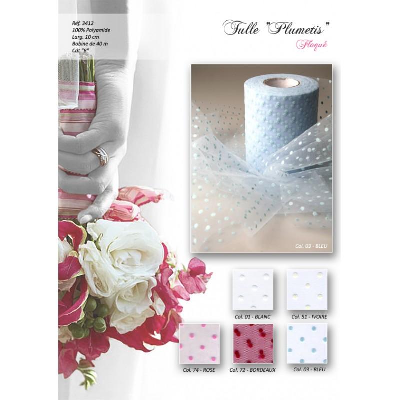 Stephanoise S3412 - TULLE PLUMETIS 10CM-40M
