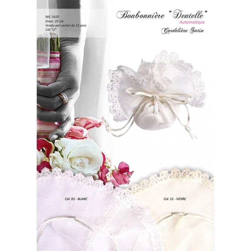 Stephanoise S3420 - BONBONNIERE DENTELLE X12