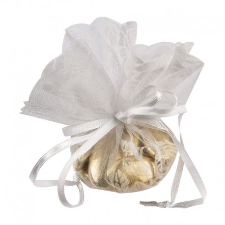 stephanoise S3421 - BONBONNIERE ORGANZA FLEURS X25PC