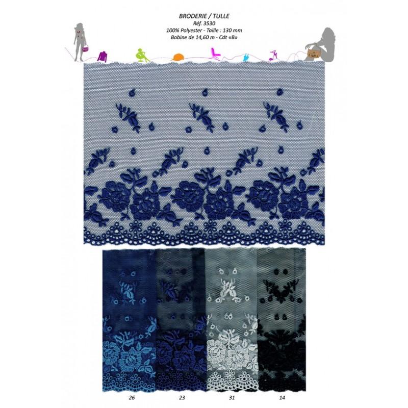 Stephanoise S3530 - BRODERIE S/TULLE 130MM