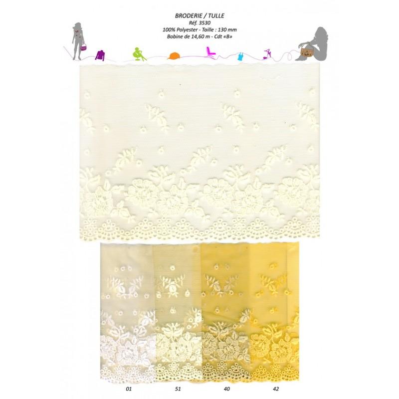Stephanoise S3530 - BRODERIE S/TULLE 130MM