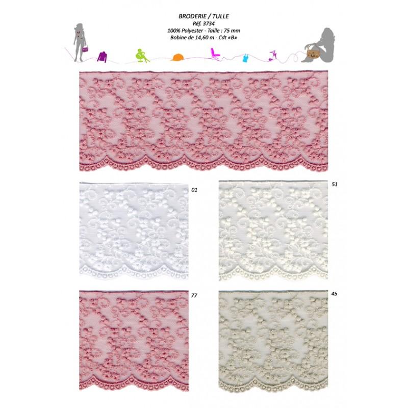 Stephanoise S3734 - BRODERIE/TULLE 75 MM