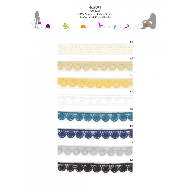 Stephanoise S3754 - GUIPURE 14MM