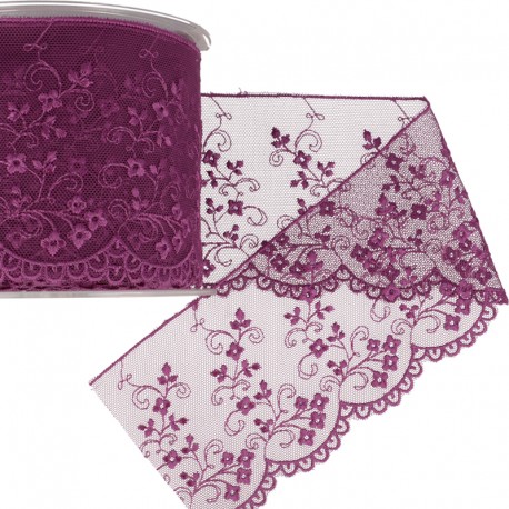 stephanoise S3801 - DENTELLE BRODEE SUR TULLE