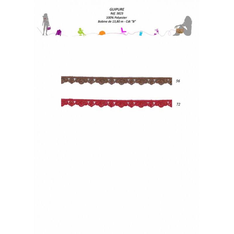 Stephanoise S3823 - GUIPURE "FLEURS"