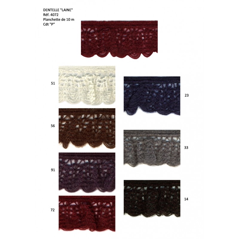 Stephanoise S4072 - DENTELLE ELASTIQUE "LAINE"