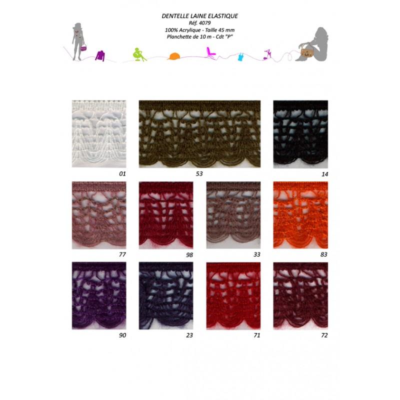 Stephanoise S4079 - DENTELLE LAINE ELASTIQUE