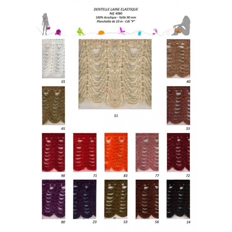 Stephanoise S4080 - DENTELLE LAINE ELASTIQUE