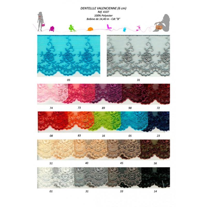 Stephanoise S4107 - DENTELLE VALENCIENNE 6CM