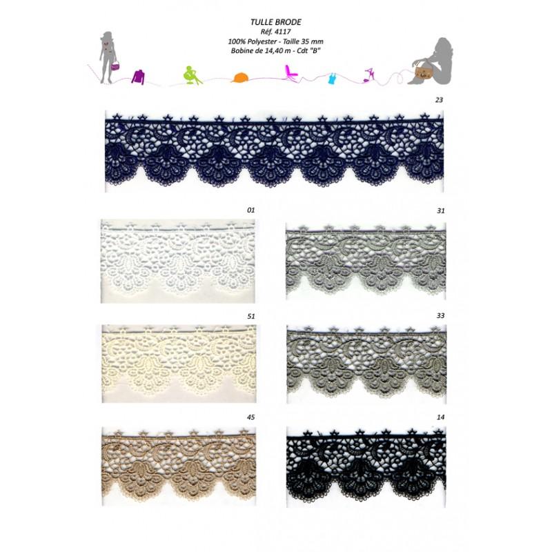 Stephanoise S4117 - TULLE BRODE 35 MM