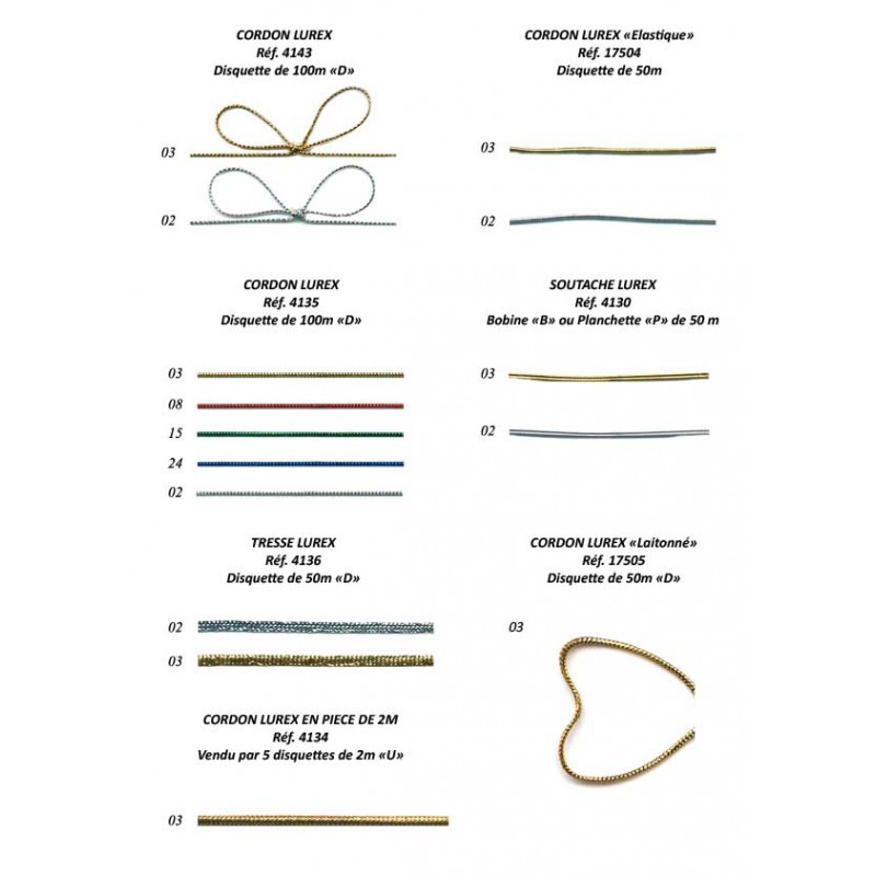 Stephanoise S4130 - SOUTACHE METAL 2MM