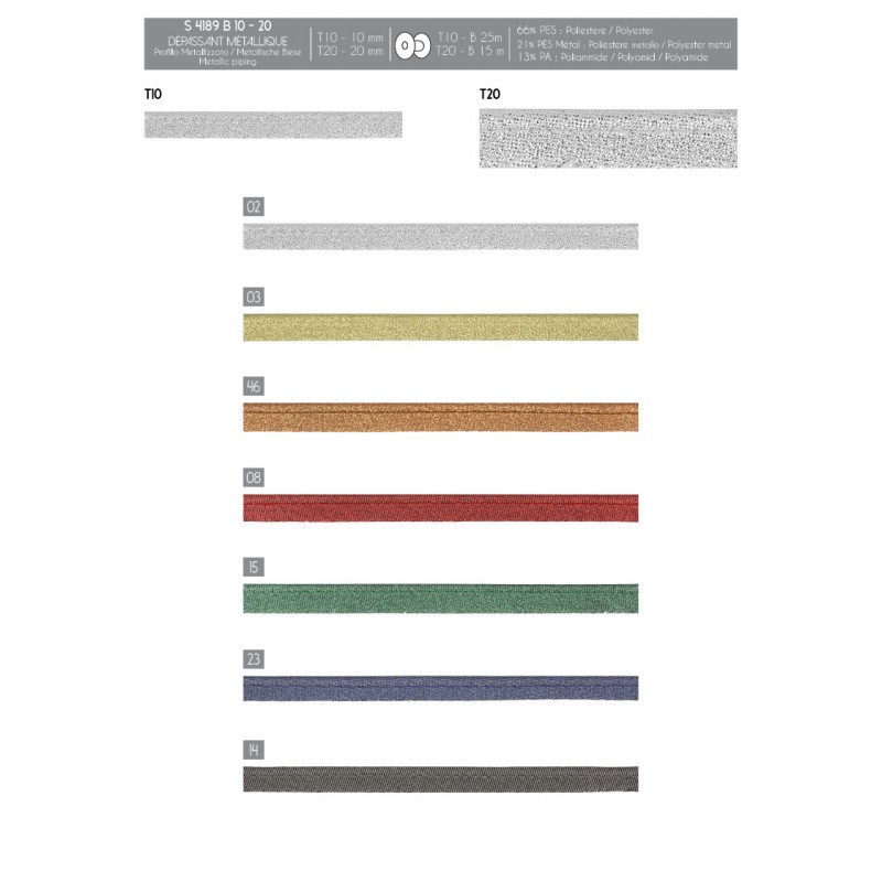 Stephanoise S4189 - DÉPASSANT MÉTALLIQUE