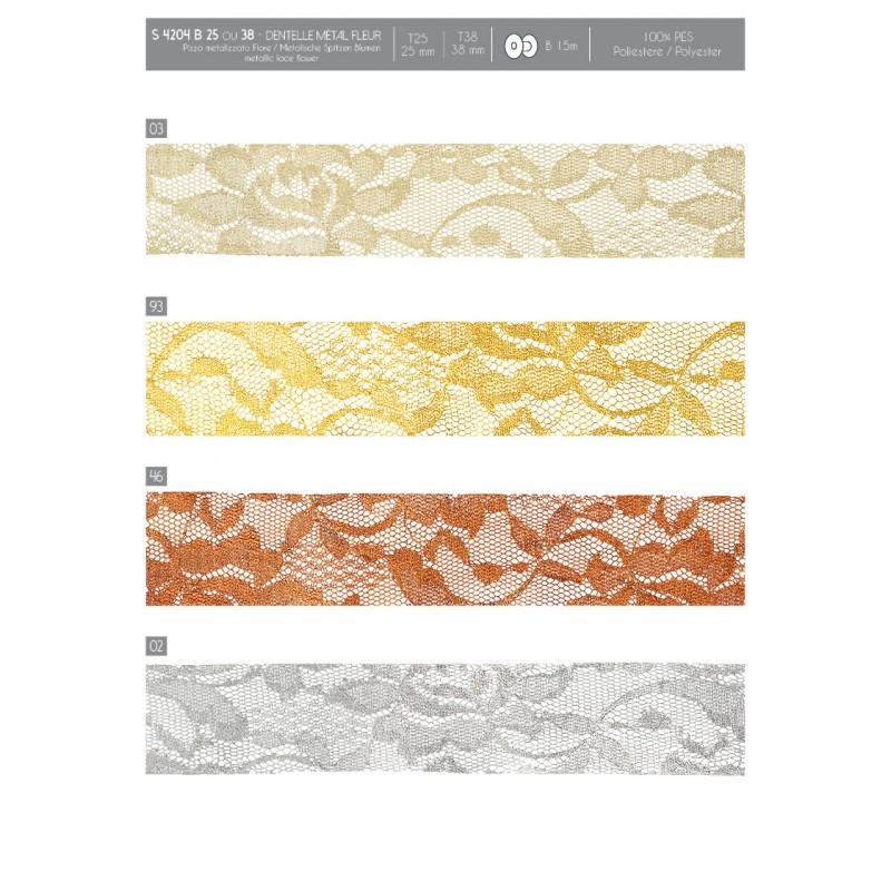 Stephanoise S4204 - DENTELLE METAL FLEURS