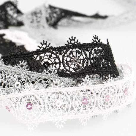 Stephanoise S4207 - TULLE BRODÉ CERCLES