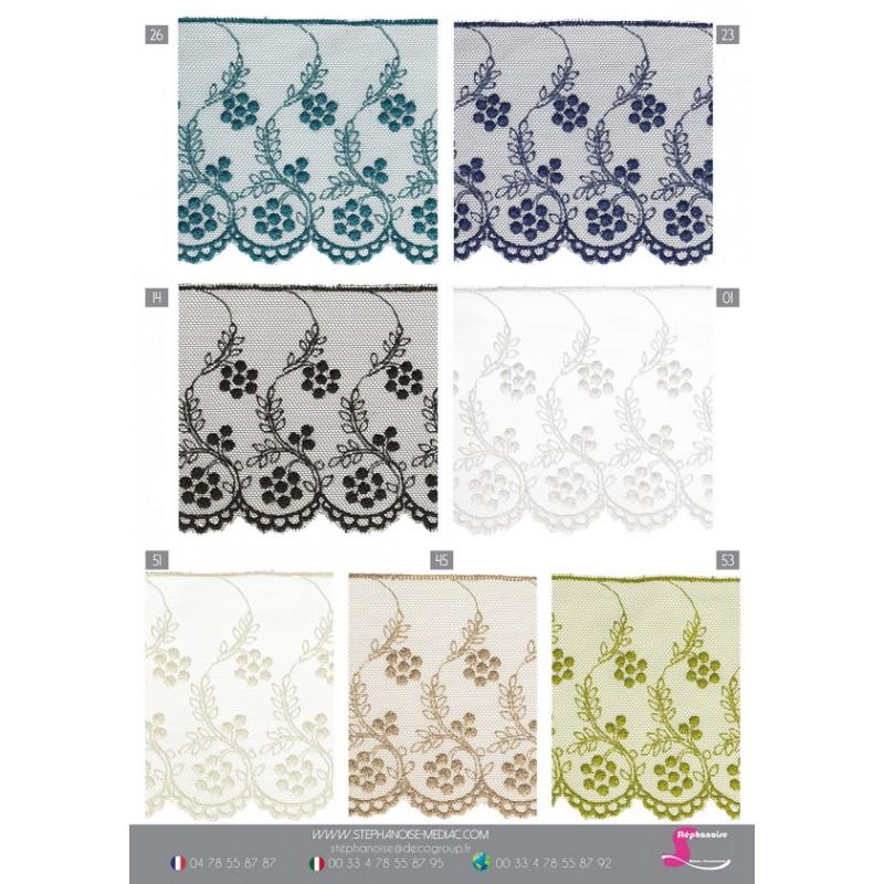 Stephanoise S4208 - TULLE BRODÉ FLEURS