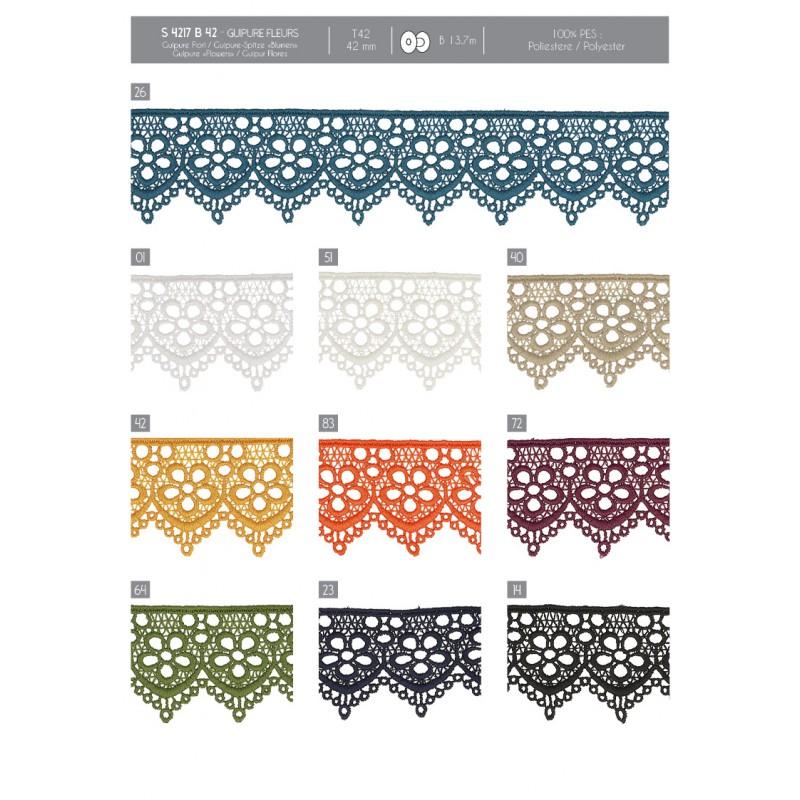 Stephanoise S4217 - GUIPURE FLEURS