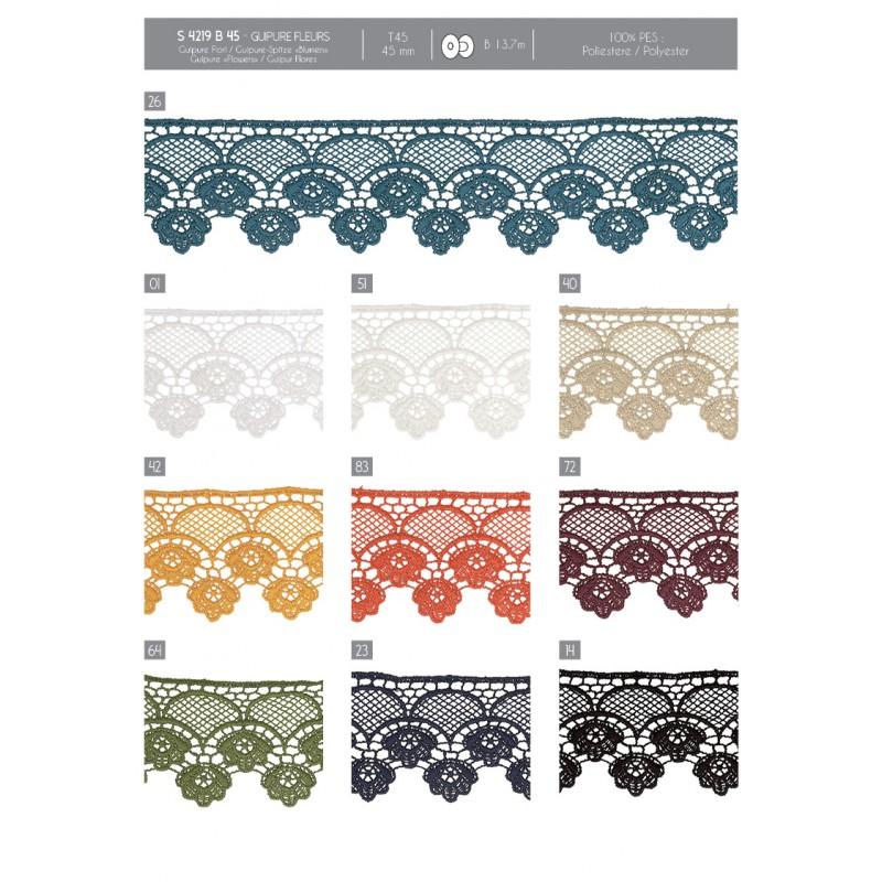 Stephanoise S4219 - GUIPURE FLEURS