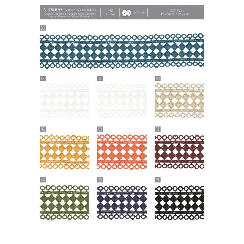Stephanoise S4220 - GUIPURE GÉOMÉTRIQUE