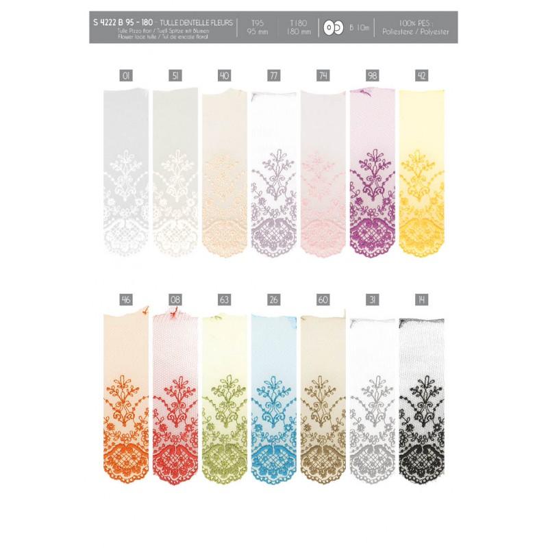 Stephanoise S4222 - TULLE DENTELLE FLEURS