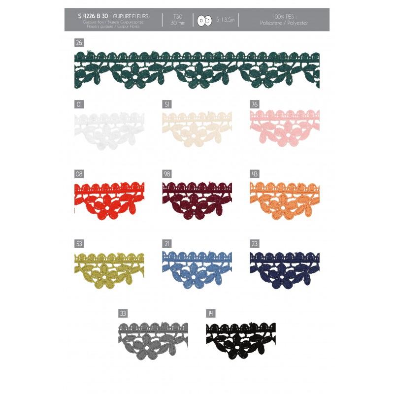 Stephanoise S4226 - GUIPURE FLEURS