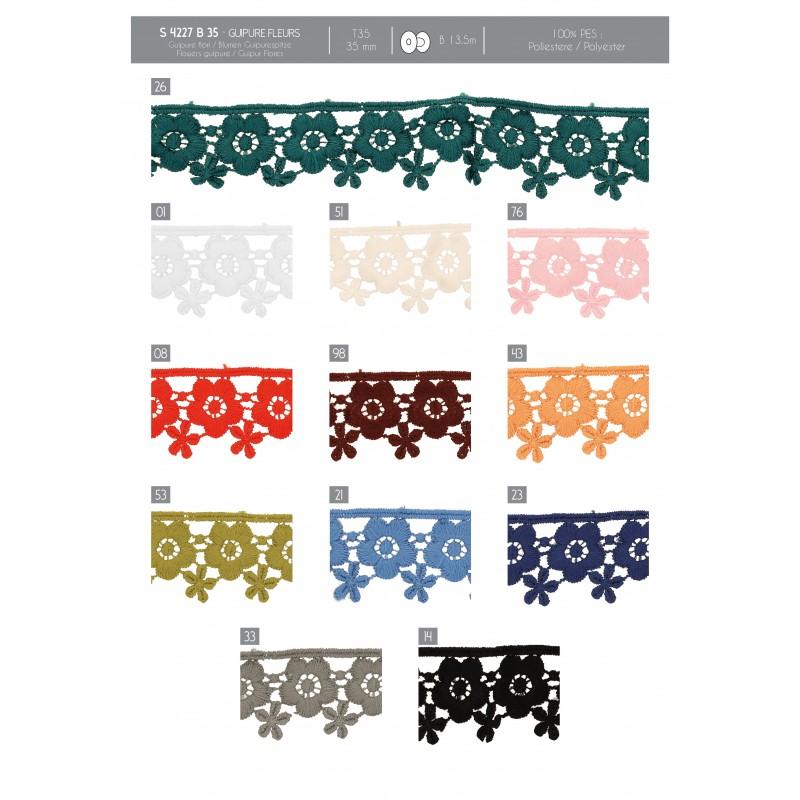 Stephanoise S4227 - GUIPURE FLEURS