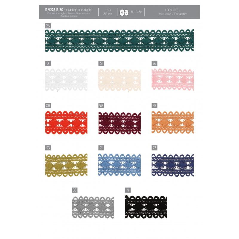 Stephanoise S4228 - GUIPURE LOSANGES