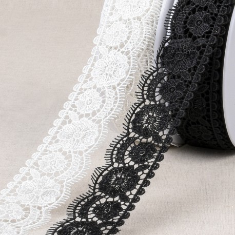 stephanoise S4246 - GUIPURE FLEURS FESTONNEES