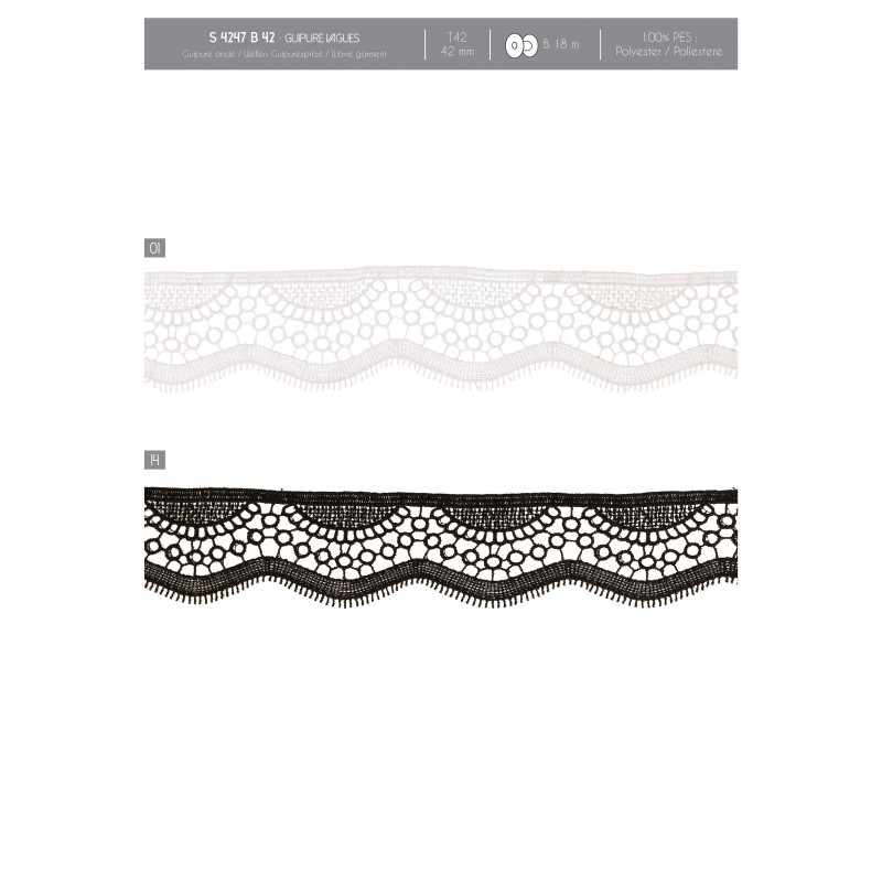 Stephanoise S4247 - GUIPURE VAGUES