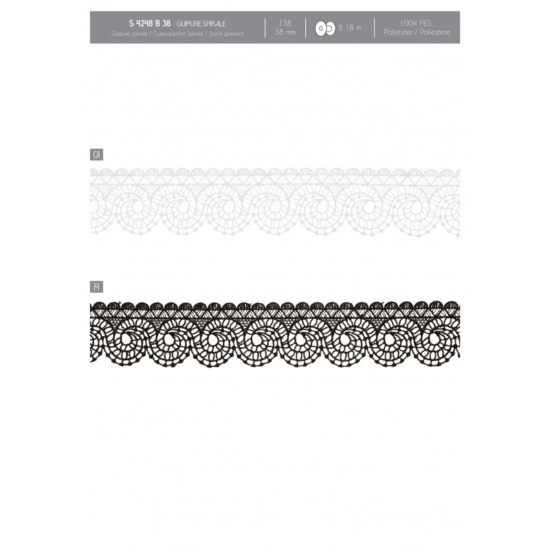 Stephanoise S4248 - GUIPURE SPIRALE