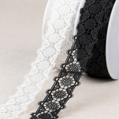 stephanoise S4249 - GUIPURE ENTRE DEUX ROSACES