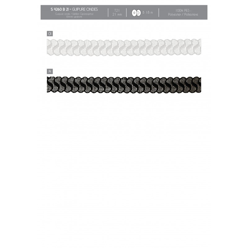 Stephanoise S4260 - GUIPURE ONDES