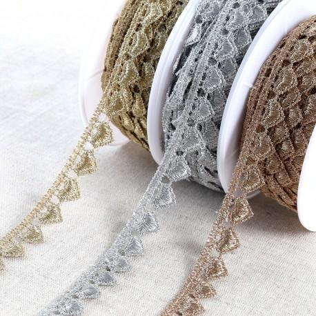 stephanoise S4262 - GUIPURE METALLIQUE COEUR