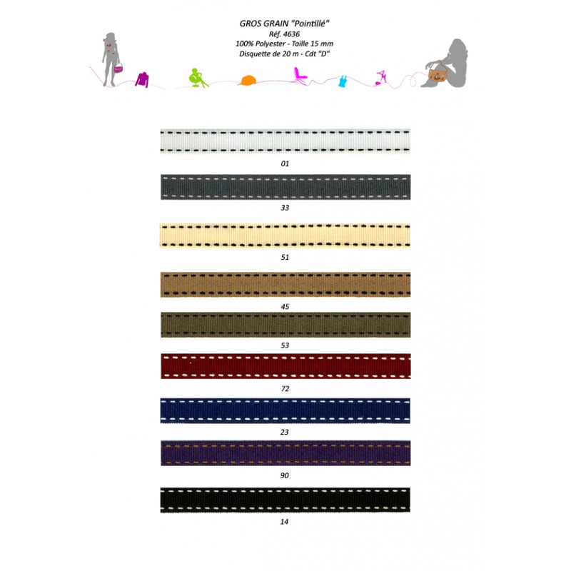 Stephanoise S4636 - GROS GRAIN POINTILLE