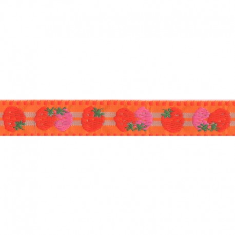 stephanoise S4672 - JACQUARD FRAISES 15MM