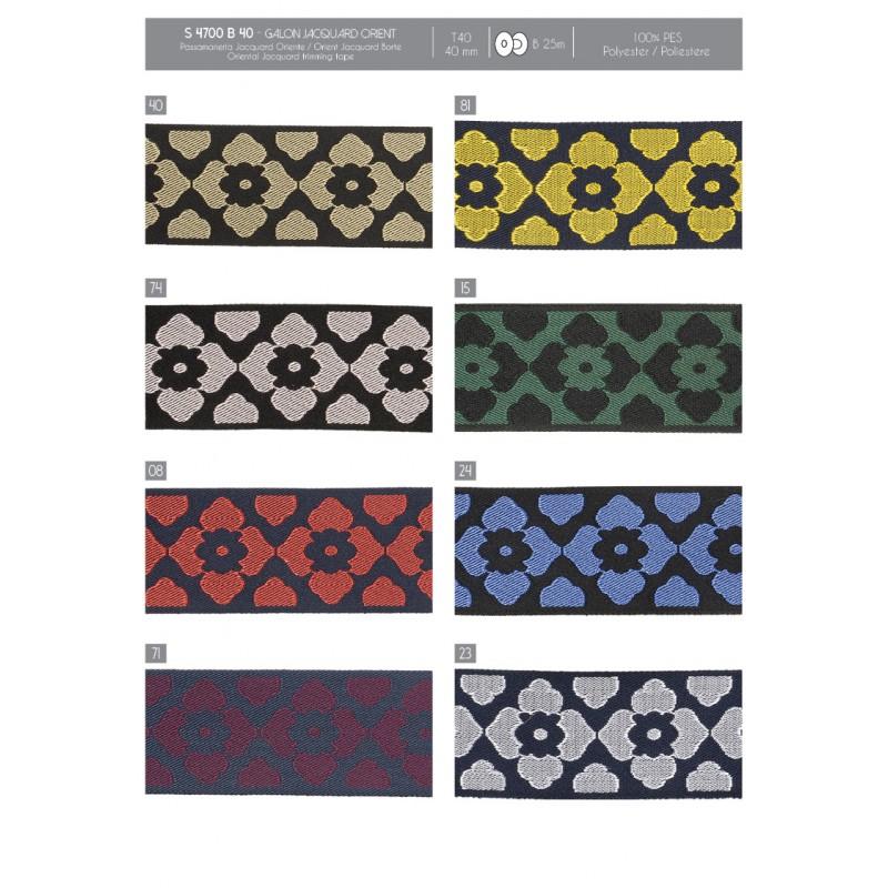Stephanoise S4700 - GALON JACQUARD ORIENT