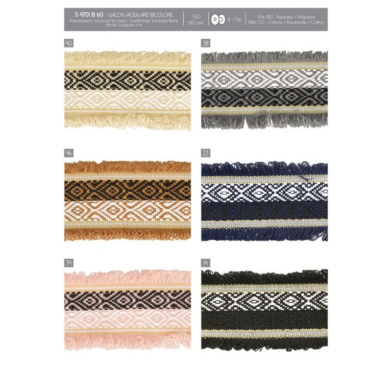 Stephanoise S4701 - GALON JACQUARD BICOLORE