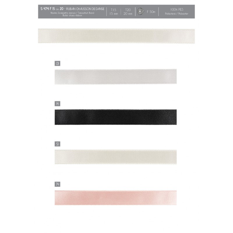 Stephanoise S474 - RUBAN CHAUSSON DE DANSE