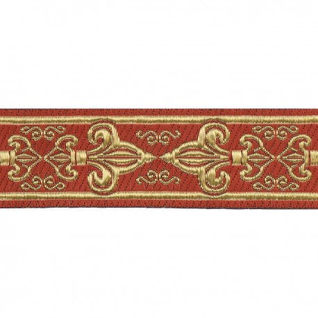 stephanoise S4765 - GALON JACQUARD FLEURS LYS