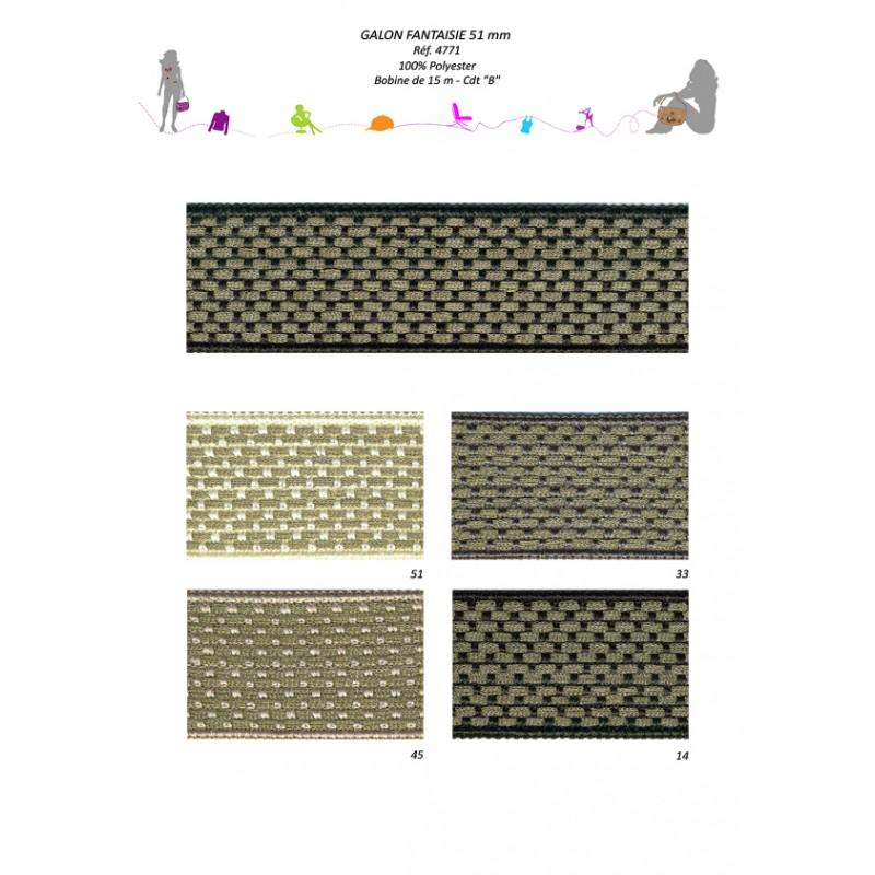 Stephanoise S4771 - GALON FANTAISIE 51MM