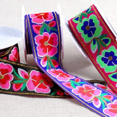 Stephanoise S4782 - GALON JACQUARD FLEURS