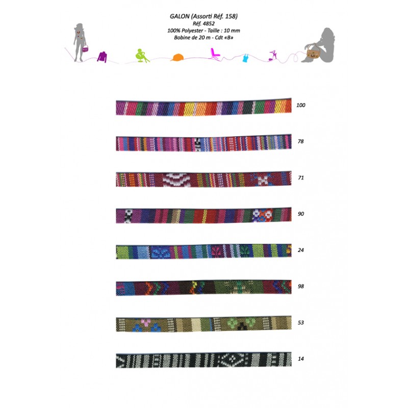 Stephanoise S4852 - GALON (ASSORTIMENT REFERENCE 158)