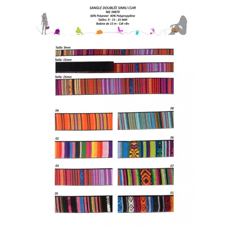 Stephanoise S4870 - SANGLE DOUBLEE SIMILI