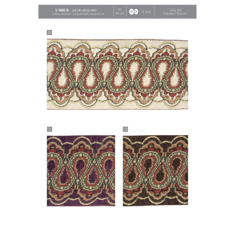Stephanoise S4885 - GALON JACQUARD 90MM