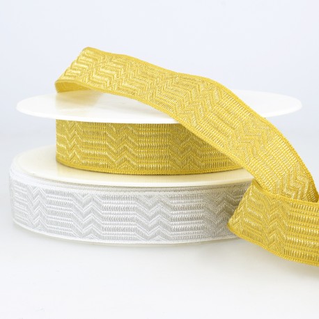 stephanoise S4887 - GALON JACQUARD METAL