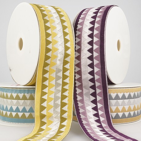 Stephanoise S4896 - GALON JACQUARD TRIANGLES