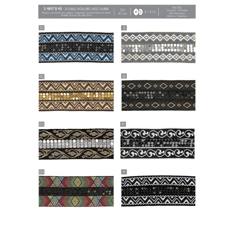 Stephanoise S4897 - CHAINE SUR GALON JACQUARD