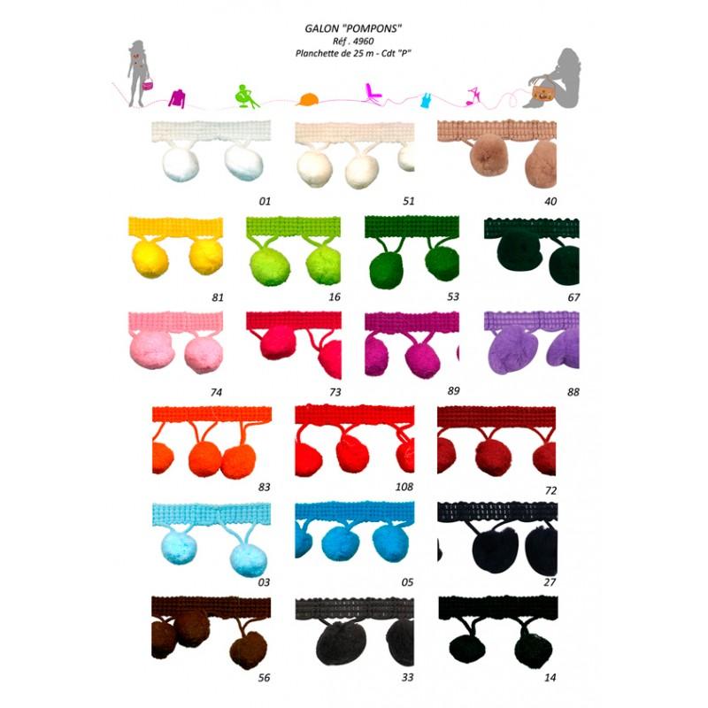 Stephanoise S4960 - GALON POMPONS